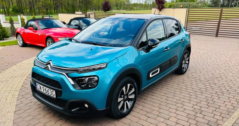 Citroen C3 cena 61900 przebieg: 11535, rok produkcji 2023 z Włocławek małe 742